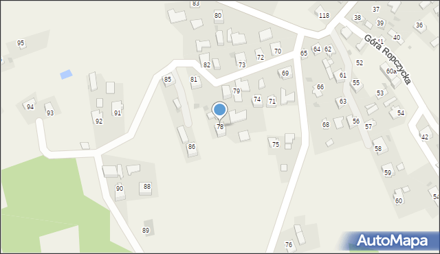 Góra Ropczycka, Góra Ropczycka, 78, mapa Góra Ropczycka