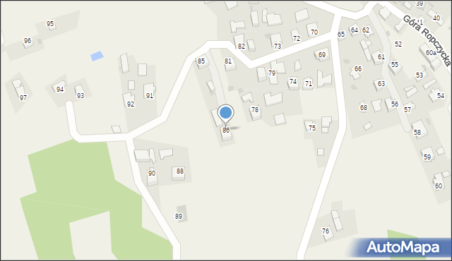 Góra Ropczycka, Góra Ropczycka, 86, mapa Góra Ropczycka