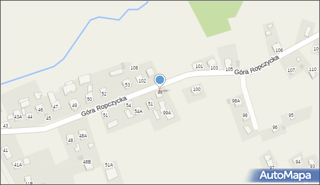Góra Ropczycka, Góra Ropczycka, 99, mapa Góra Ropczycka
