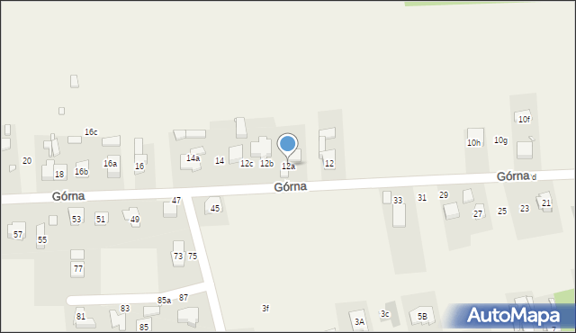 Góra Siewierska, Górna, 12a, mapa Góra Siewierska