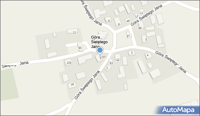 Góra Świętego Jana, Góra Świętego Jana, 1, mapa Góra Świętego Jana