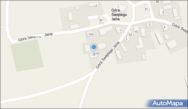 Góra Świętego Jana, Góra Świętego Jana, 18, mapa Góra Świętego Jana