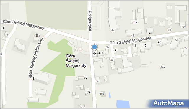 Góra Świętej Małgorzaty, Góra Świętej Małgorzaty, 37, mapa Góra Świętej Małgorzaty