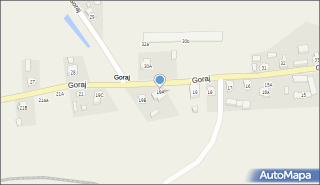 Goraj, Goraj, 19A, mapa Goraj