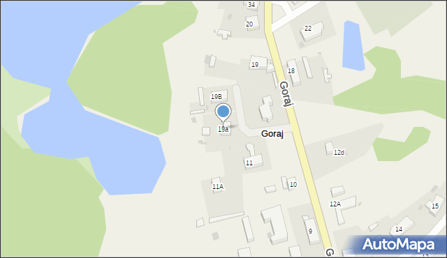 Goraj, Goraj, 19a, mapa Goraj