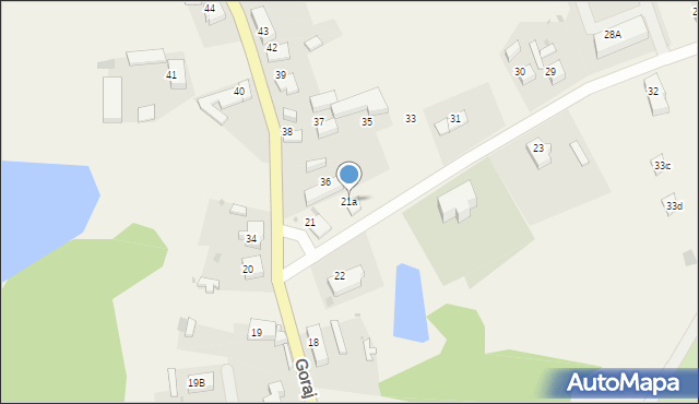Goraj, Goraj, 21a, mapa Goraj