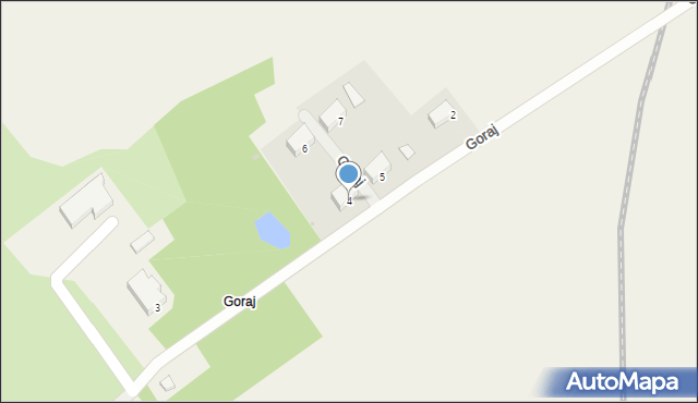 Goraj, Goraj, 4, mapa Goraj