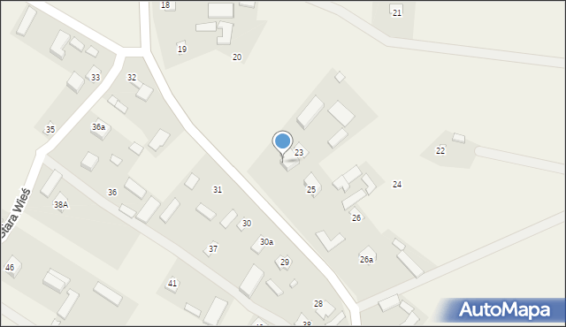 Gorajec-Stara Wieś, Gorajec-Stara Wieś, 23A, mapa Gorajec-Stara Wieś