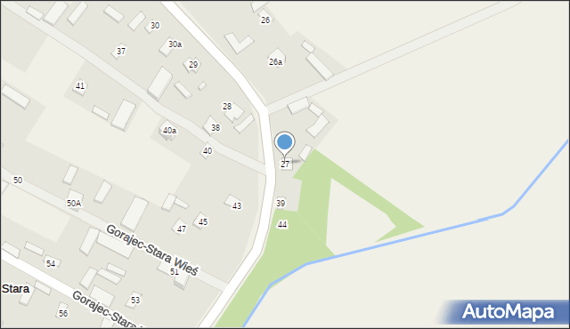 Gorajec-Stara Wieś, Gorajec-Stara Wieś, 27, mapa Gorajec-Stara Wieś