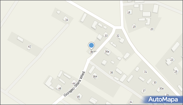 Gorajec-Stara Wieś, Gorajec-Stara Wieś, 35, mapa Gorajec-Stara Wieś