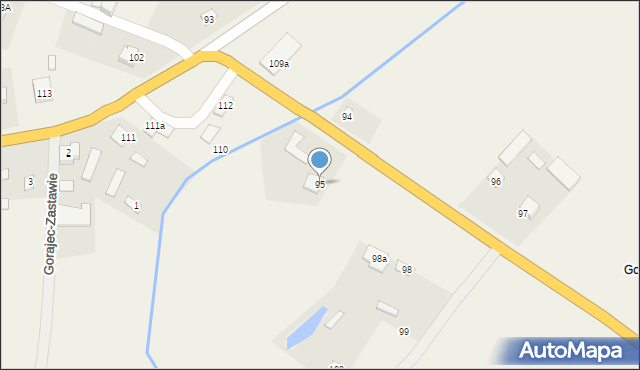 Gorajec-Stara Wieś, Gorajec-Stara Wieś, 95, mapa Gorajec-Stara Wieś