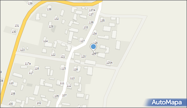 Gorajec-Zagroble, Gorajec-Zagroble, 125, mapa Gorajec-Zagroble