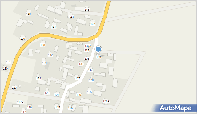 Gorajec-Zagroble, Gorajec-Zagroble, 135, mapa Gorajec-Zagroble