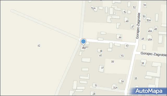 Gorajec-Zagroble, Gorajec-Zagroble, 38a, mapa Gorajec-Zagroble