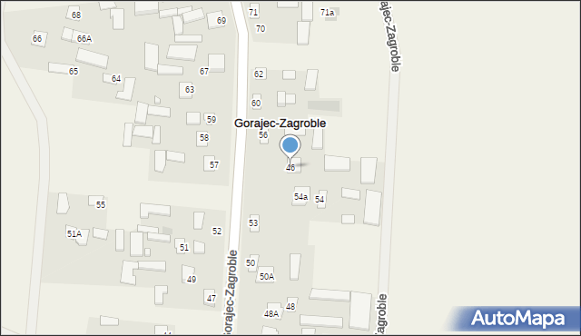 Gorajec-Zagroble, Gorajec-Zagroble, 46, mapa Gorajec-Zagroble