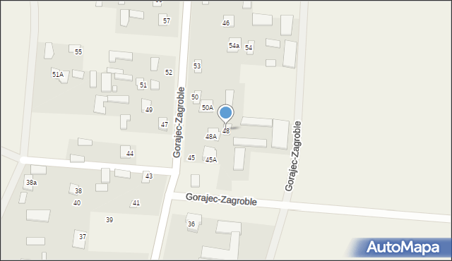 Gorajec-Zagroble, Gorajec-Zagroble, 48, mapa Gorajec-Zagroble