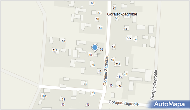 Gorajec-Zagroble, Gorajec-Zagroble, 51b, mapa Gorajec-Zagroble