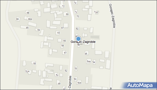 Gorajec-Zagroble, Gorajec-Zagroble, 56, mapa Gorajec-Zagroble