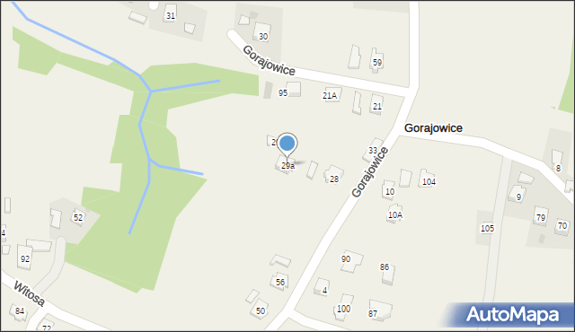 Gorajowice, Gorajowice, 29a, mapa Gorajowice