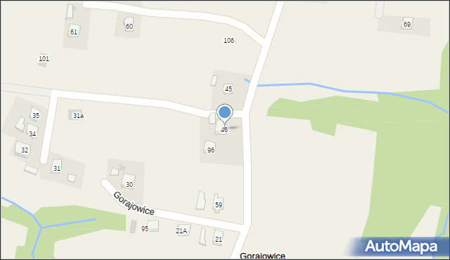 Gorajowice, Gorajowice, 46, mapa Gorajowice