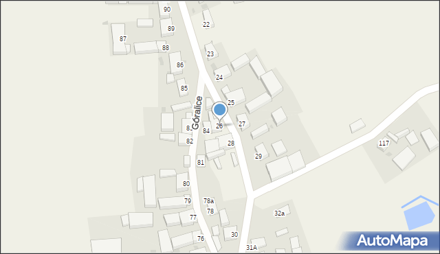 Góralice, Góralice, 26, mapa Góralice