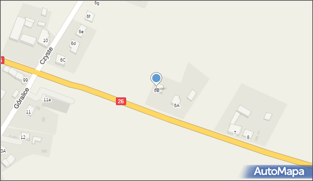Góralice, Góralice, 6B, mapa Góralice