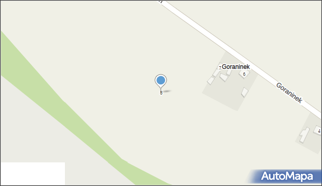 Goraninek, Goraninek, 8, mapa Goraninek