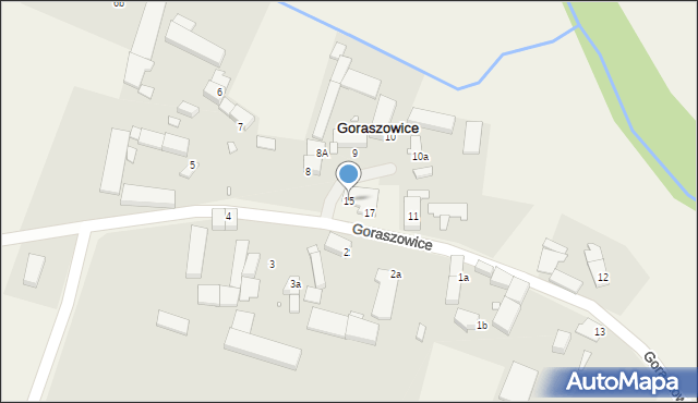 Goraszowice, Goraszowice, 15, mapa Goraszowice