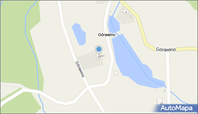 Górawino, Górawino, 10, mapa Górawino