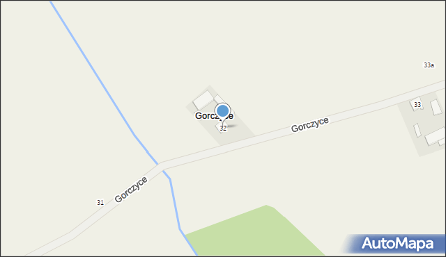 Gorczyce, Gorczyce, 32, mapa Gorczyce