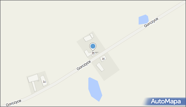 Gorczyce, Gorczyce, 35, mapa Gorczyce