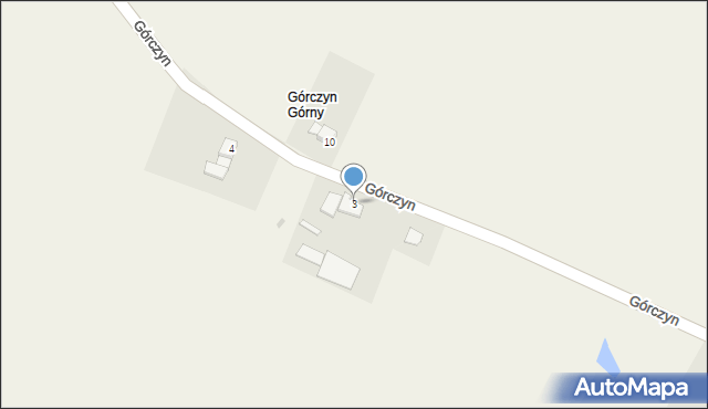 Górczyn, Górczyn, 3, mapa Górczyn