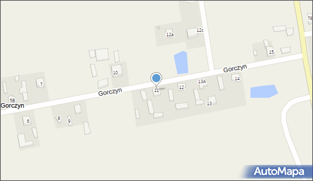 Gorczyn, Gorczyn, 11, mapa Gorczyn