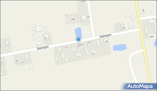 Gorczyn, Gorczyn, 12, mapa Gorczyn