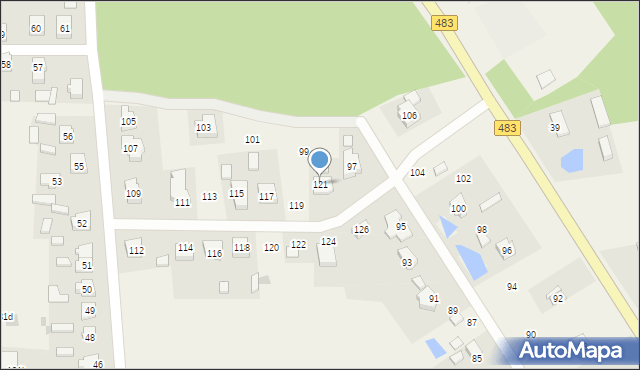 Gorczyn, Gorczyn, 121, mapa Gorczyn