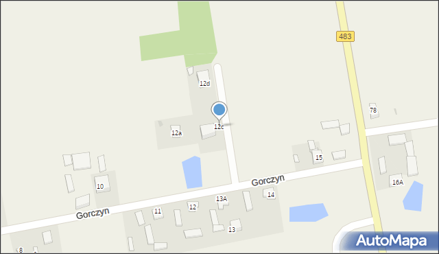 Gorczyn, Gorczyn, 12c, mapa Gorczyn