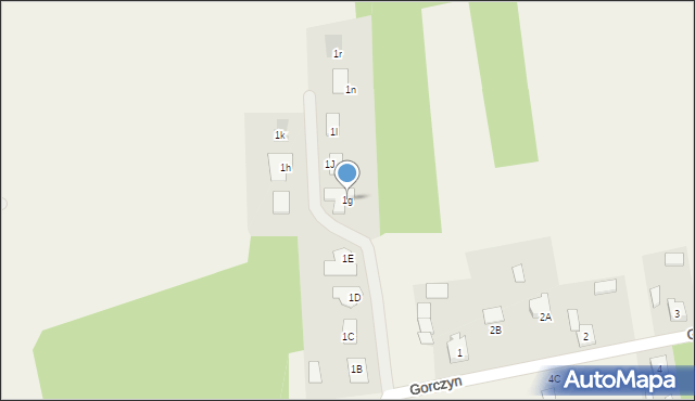Gorczyn, Gorczyn, 1g, mapa Gorczyn
