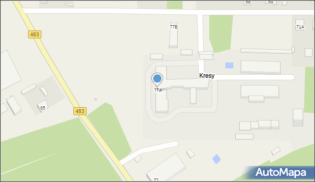 Gorczyn, Gorczyn, 77A, mapa Gorczyn