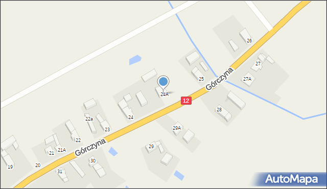 Górczyna, Górczyna, 24A, mapa Górczyna