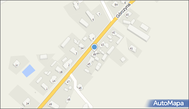Górczyna, Górczyna, 44, mapa Górczyna