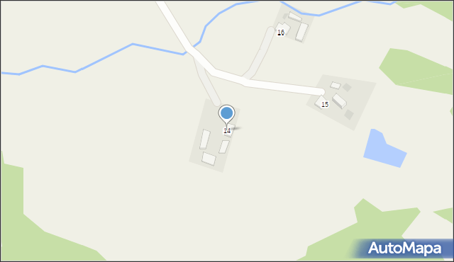 Górecko, Górecko, 14, mapa Górecko