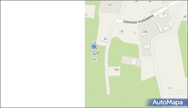 Górecko Kościelne, Górecko Kościelne, 24b, mapa Górecko Kościelne