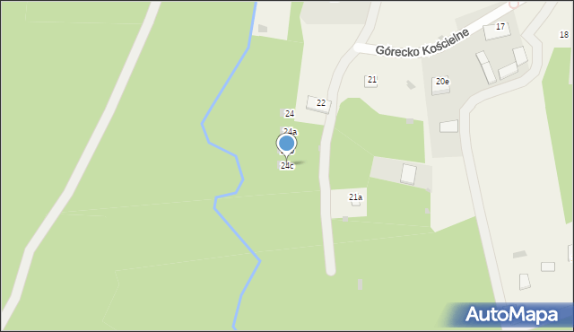 Górecko Kościelne, Górecko Kościelne, 24c, mapa Górecko Kościelne