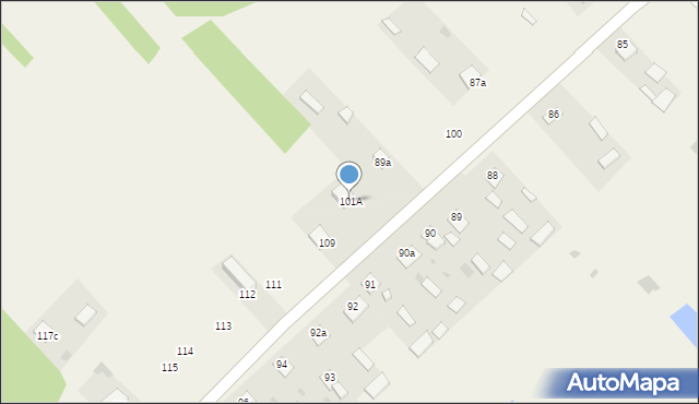 Górecko Stare, Górecko Stare, 101A, mapa Górecko Stare