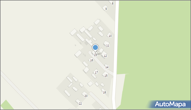 Górecko Stare, Górecko Stare, 13, mapa Górecko Stare