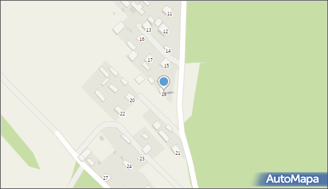 Górecko Stare, Górecko Stare, 18, mapa Górecko Stare