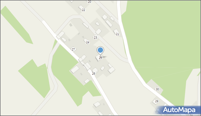 Górecko Stare, Górecko Stare, 25, mapa Górecko Stare