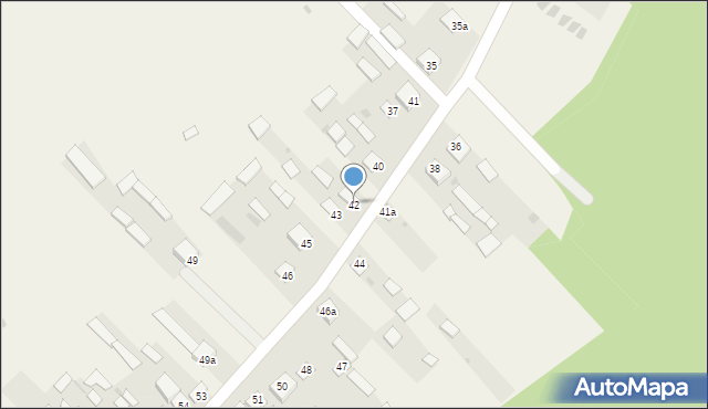 Górecko Stare, Górecko Stare, 42, mapa Górecko Stare