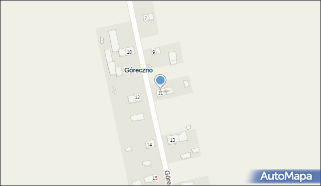 Góreczno, Góreczno, 11, mapa Góreczno