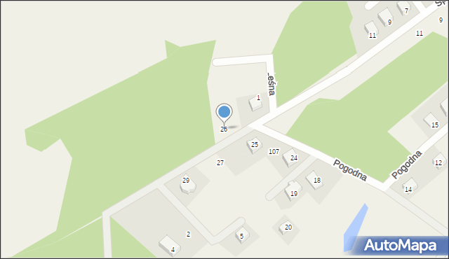 Goręczyno, Goręczyno, 26, mapa Goręczyno